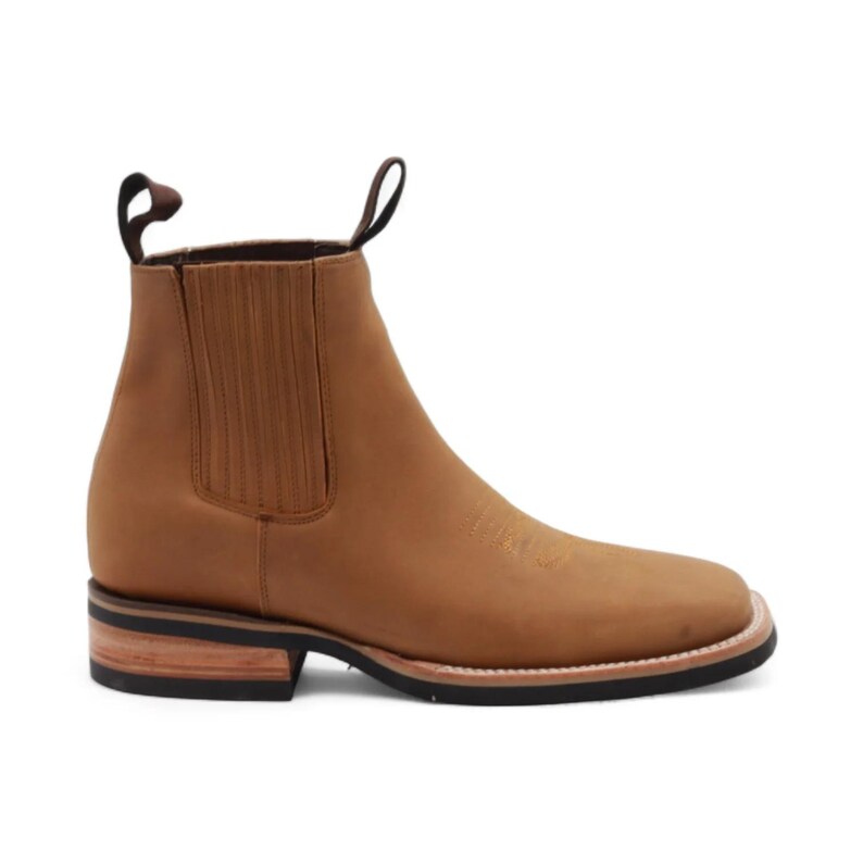 Iowa Men's Camel Leather Short Boots image 2