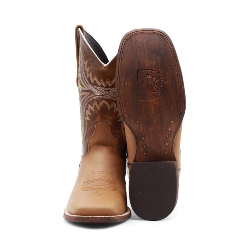 Texas Men's Camel Leather Boots image 7