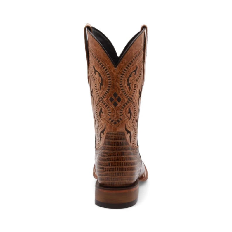 Minnesota Men's Camel Lizard Print Leather Boots image 5