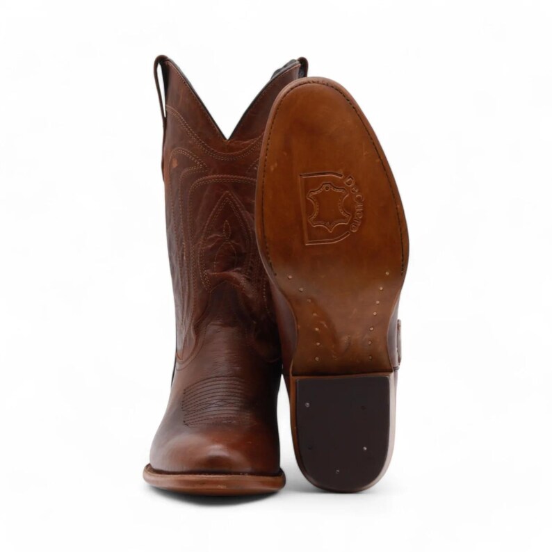Botas de piel color camel para hombre de Beck imagen 7