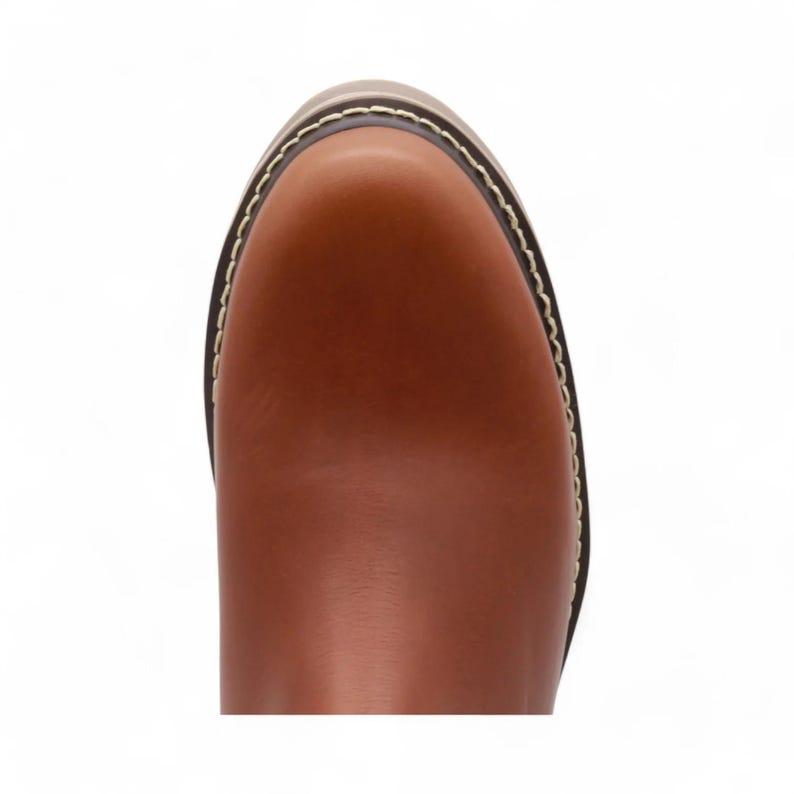Botas cortas de piel color camel para hombre de Termo imagen 6