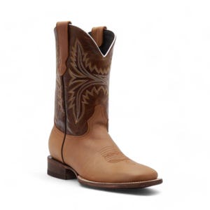 Texas Men's Camel Leather Boots image 1