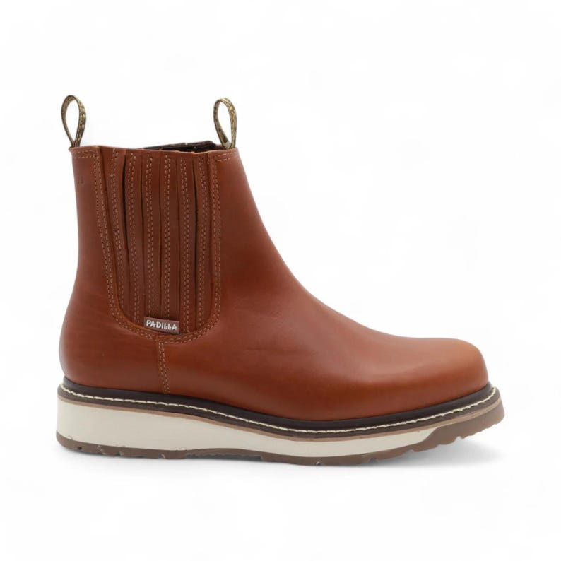 Botas cortas de piel color camel para hombre de Termo imagen 2