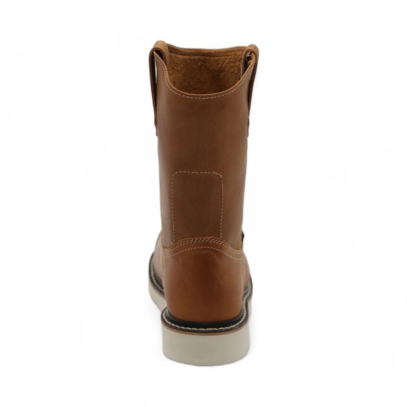 Botas Alfa de piel color camel para hombre imagen 5