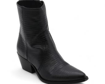 Bottes de cowgirl en cuir noir pour femme | Bottes western pour femme | Bottes de rodéo | Botas Vaqueras Mujer