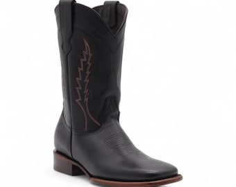 Marcel Men's Black Leather Boots