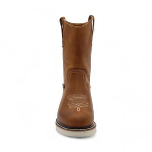 Botas Alfa de piel color camel para hombre imagen 4