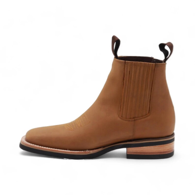 Iowa Men's Camel Leather Short Boots image 3