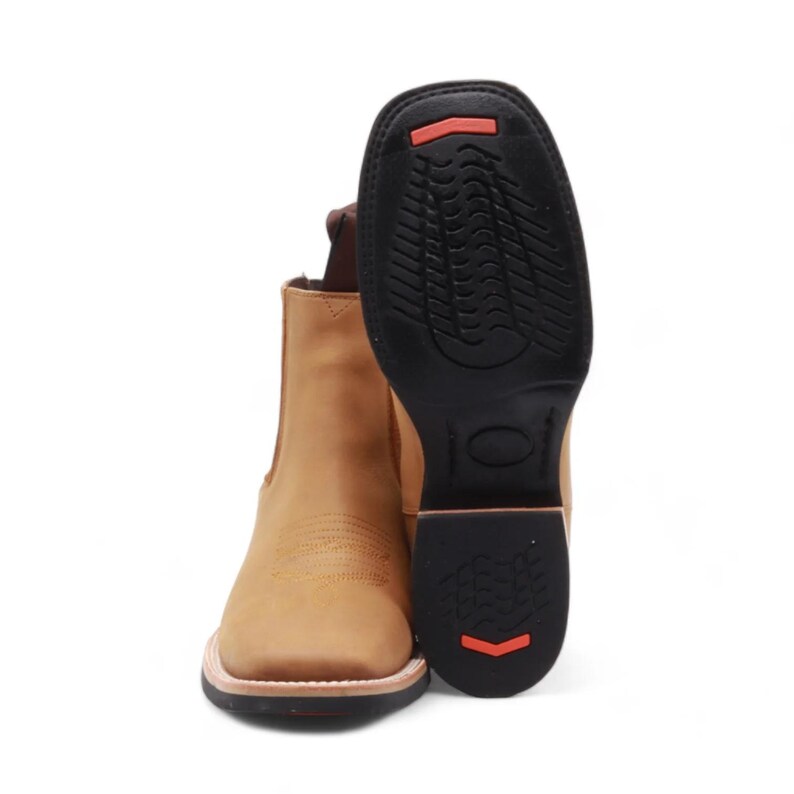 Iowa Men's Camel Leather Short Boots image 7