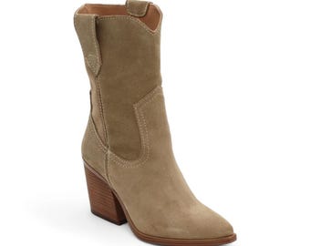 Women's Suede Ankle Boots | Fashion Boot for Women | Heeled Ankle Boot | Botas de Mujer