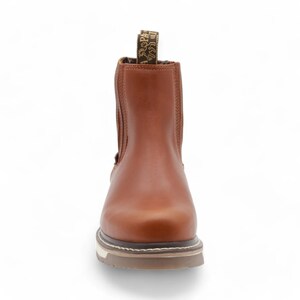 Botas cortas de piel color camel para hombre de Termo imagen 4
