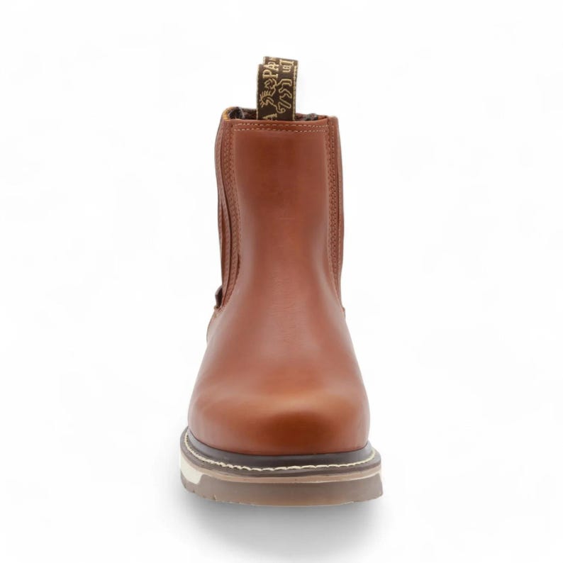 Botas cortas de piel color camel para hombre de Termo imagen 4