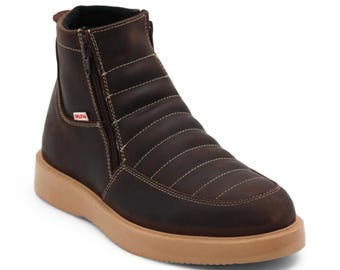 Roofing Nubuck Leather Men’s Work Boots wide width Men main image 3