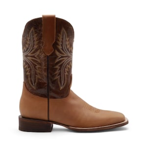 Texas Men's Camel Leather Boots image 2
