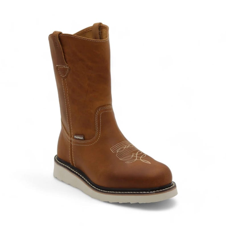 Botas Alfa de piel color camel para hombre imagen 1