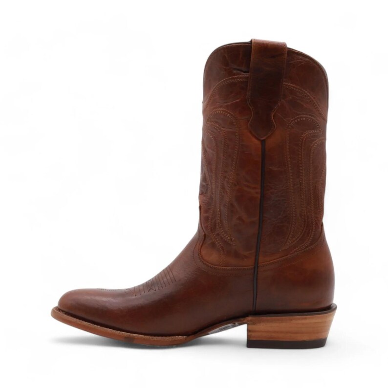 Botas de piel color camel para hombre de Beck imagen 3