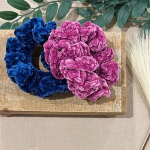 Crochet Velvet Scrunchie