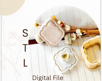 Moroccan Frame Polymer Clay Cutter STL File: 3D Printer Download