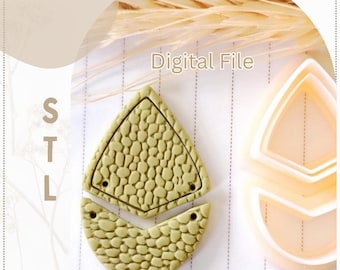 Geometric Clay Cutter Set STL File: 3D Printer Earring Cutters (Digital Download)