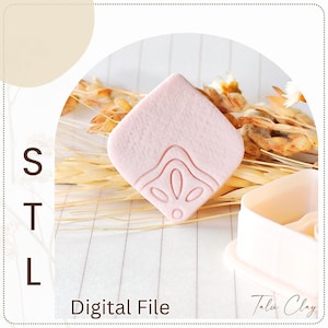 Geometric Clay Cutter STL File: 3D Printer Earring Design (Digital Download, 25-40mm Sizes Available)