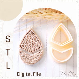 Geometric Clay Cutter Set STL File: 3D Printer Earring Cutters (Digital Download)