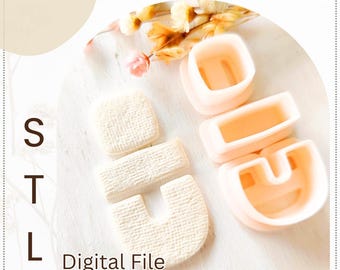 Geometric Polymer Clay Cutter Set STL File: 3D Printer Earring Cutters (Digital Download)