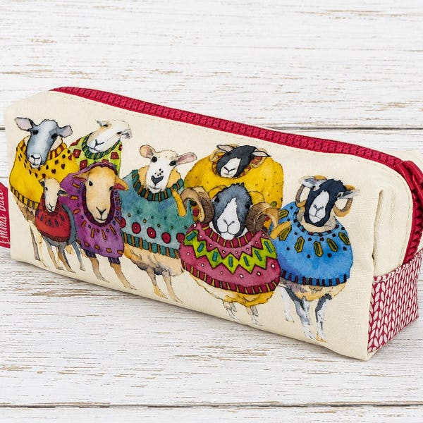 Emma Ball Sheep in Sweaters Notions Case
