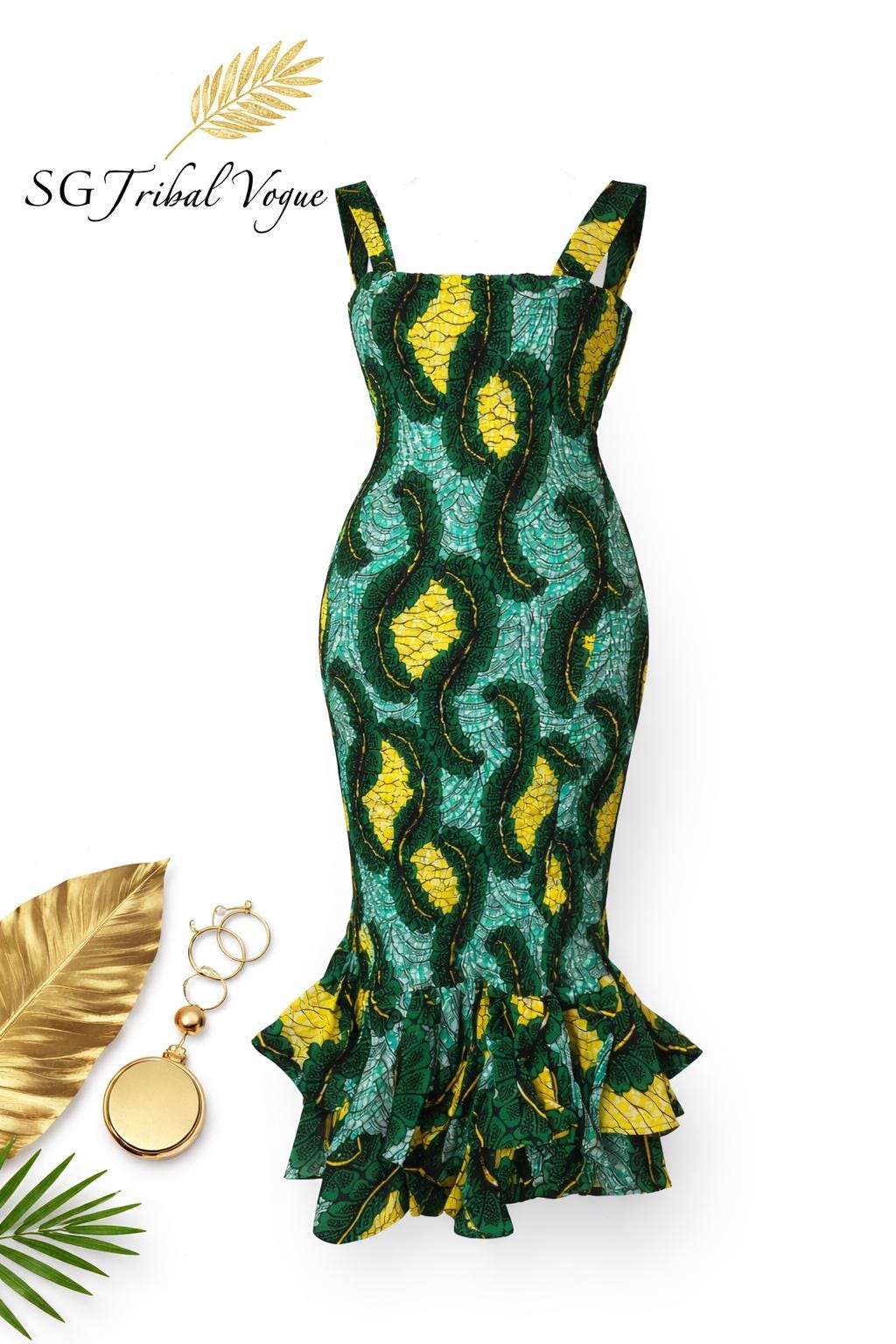 Ankara Elastic Dress - Etsy Canada