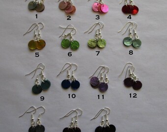 Tiny Dangle Shell Earrings Bright & Simple Your Choice of Colors 2 Pair for 9 Free Shipping