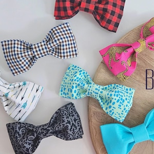 Handmade Fabric Bowtie Match your Dog&#39;s collar. Pick any size and collar bowtie, mix match or match your collar.