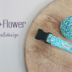 Collar+Flower Package. Handmade Dog Collar+Flower Package Pick Any size, design Durable Collar Pets Collar for Puppies,Dogs, and Cats.