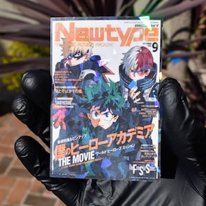 Deku, Bakugo, and Shoto &#39;Magazine Cover&#39; Holographic Anime Sticker
