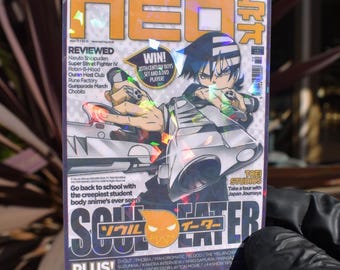 Death the Kid &#39;Magazine Cover&#39; Holographic Anime Sticker