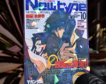 Spike and Faye 'Magazine Cover' Holographic Anime Sticker