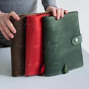 Funda de carpeta personalizada, Diario de cuero rellenable con logotipo, Carpeta de anillas de cuero, Carpeta de 3 anillas, Carpeta de cuero A4, Funda de agenda de cuero