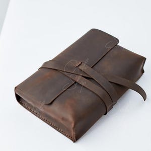 Custodia in pelle per libri, Custodia per libri di grandi dimensioni, Copertina per libri fatta a mano, Copertina in pelle personalizzata per libri, Copertina per libri personalizzata, Custodia in pelle per libri