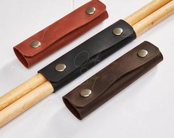 Personalized drumstick holder, Leather drumstick holder, Drumstick case, Drum stick bag, Leather drumstick bag, Drummer gifts for men