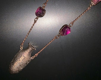 Bronze, Amethyst Necklace