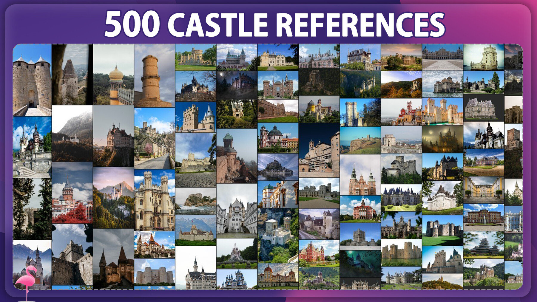 500 Castle Photos Reference Pack - Etsy