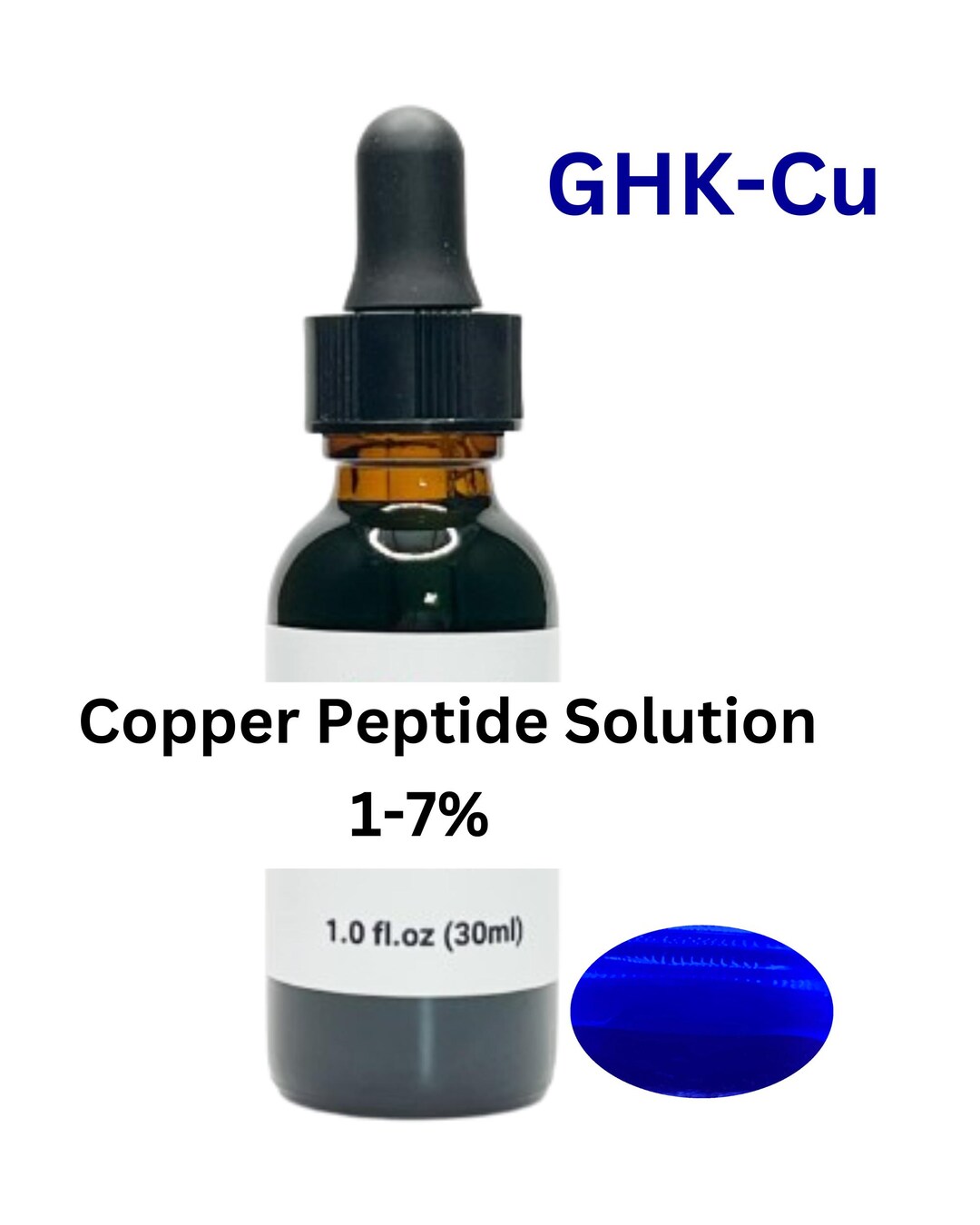 Copper Peptide Solution, 1% Ghk-cu in Double Hyaluronic Acid Serum