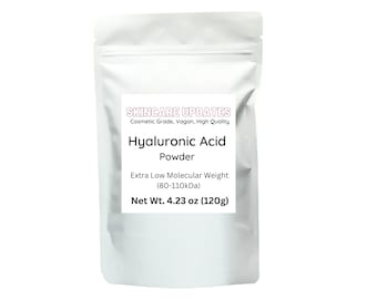 Hyaluronic Acid, Extra Low Molecular Weight, Cosmetic Grade, Skincare Moisturizer, Serum DIY