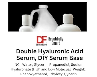 2% Hyaluronic Acid Serum, with High and low molecular weight of HAs, for skincare or base for DIY