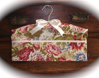 Victorian Floral Travel Closet Hanger Safe to Concel your Treasured KeepSakes