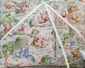 Vintage Winnie the Pooh Reading Pillow with Book Straps and Accessory Pocket