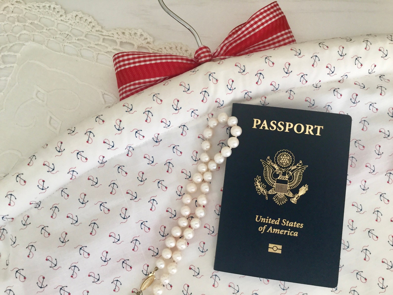 Nautical Anchors Aweigh Travel Closet Hanger Safe Pocket in Etsy