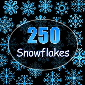 250 Snowflakes cross stitch pattern, Winter Christmas Cross Stitch, New Year easy cross stitch for beginners, Snowflakes embroidery
