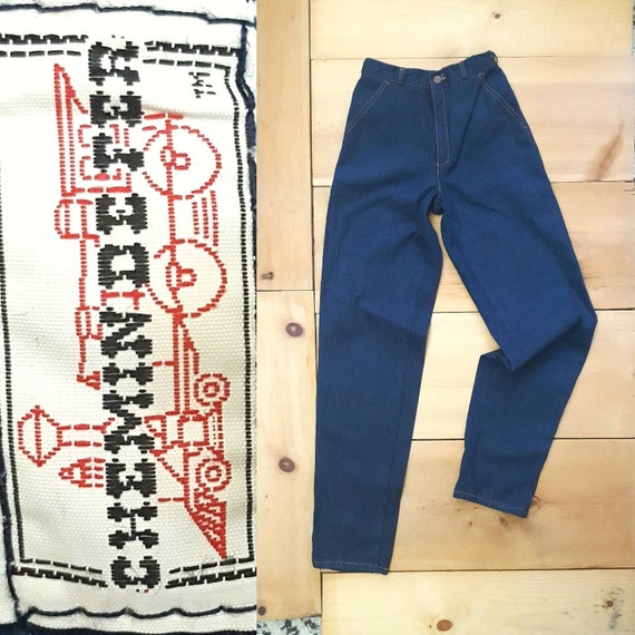 Vintage Jeans // 70s 80s CHEMIN DE FER High Waist