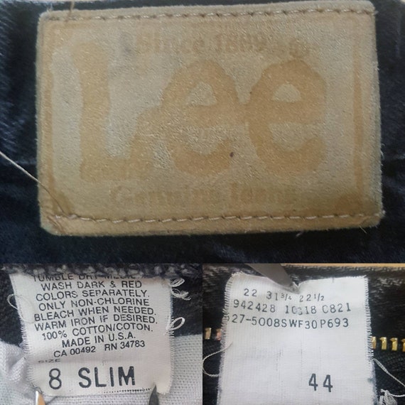 Vintage Lee Kids Jeans // 1990s Made in the USA D… - image 8
