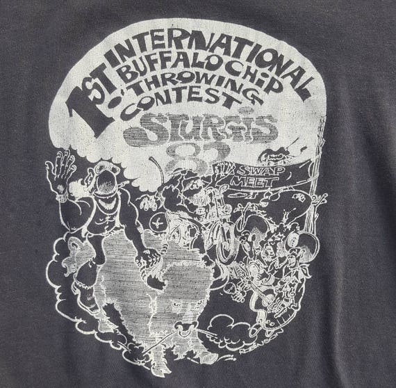 Vintage STURGIS Tee  // Rare Vtg 1980s Screen Sta… - image 3