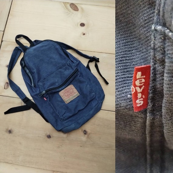 Vintage LEVI'S Backpack // 70s 80s Soft Faded Distressed - Etsy